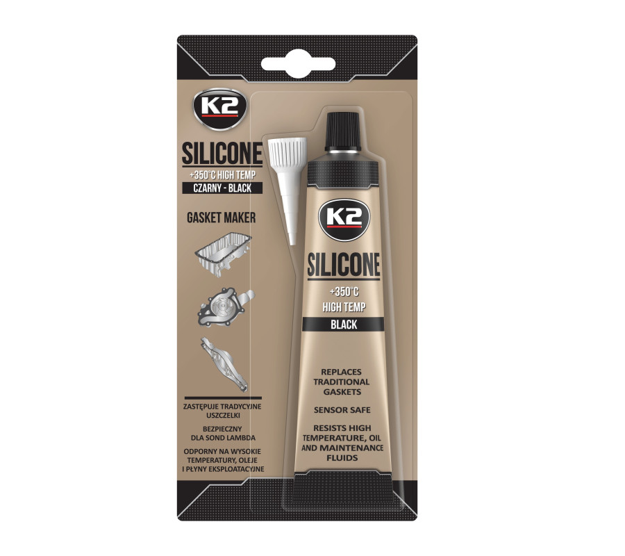 B210N K2 czarny silikon +350C 85g