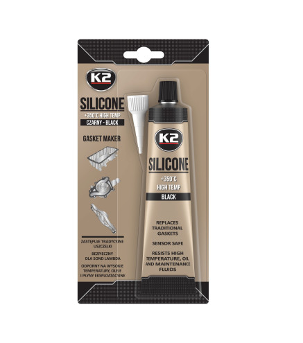 B210N K2 czarny silikon +350C 85g