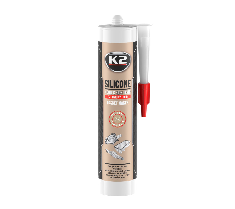 K2 SILIKON CZERWONY +300°C 300ml