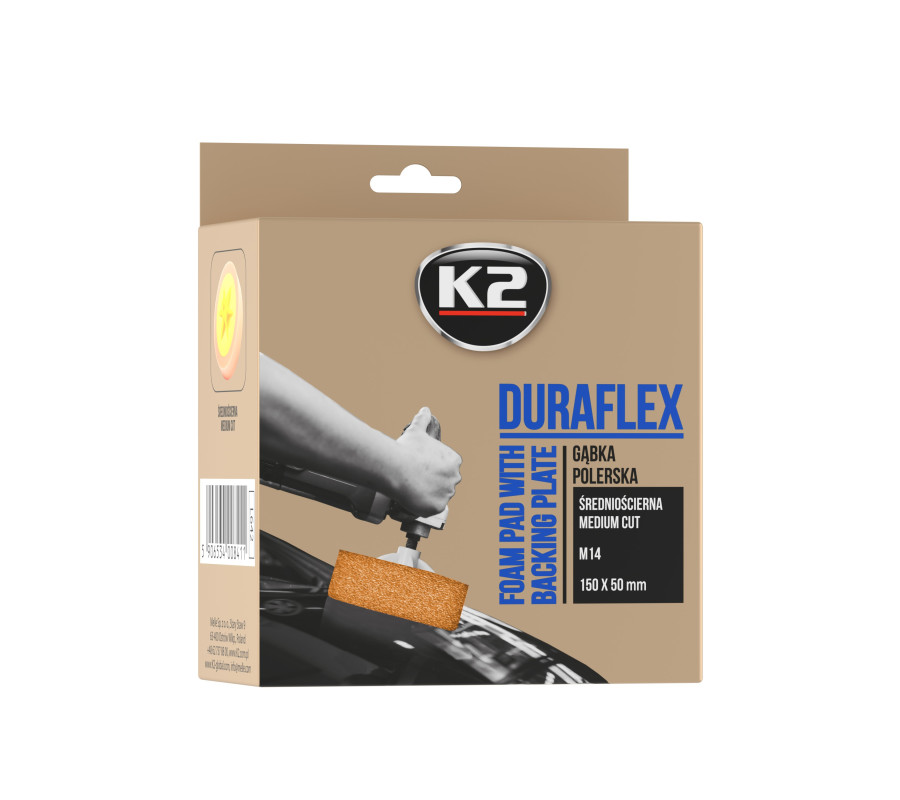 K2 DURAFLEX GĄBKA POLERSKA ŚREDNIOŚCIERNA, GWINT M14