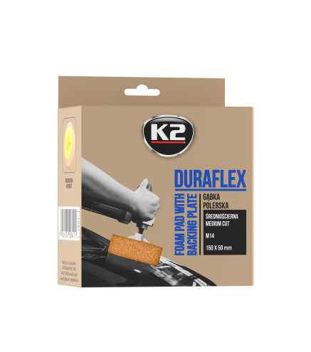 K2 DURAFLEX GĄBKA POLERSKA ŚREDNIOŚCIERNA, GWINT M14