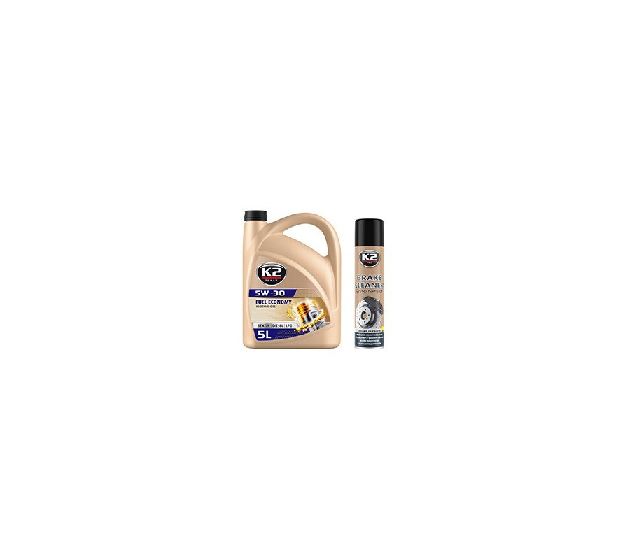 ZESTAW: 1xPRODUKT [O1405S, K2 TEXAR 5W30 5L] + 1xGRATIS [W105, K2 BRAKE CLEANER 600 ML]