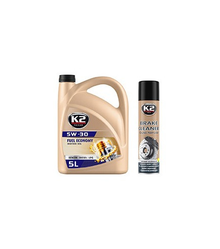 ZESTAW: 1xPRODUKT [O1405S, K2 TEXAR 5W30 5L] + 1xGRATIS [W105, K2 BRAKE CLEANER 600 ML]