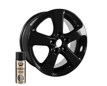 K2 COLOR FLEX CZARNY POŁYSK 400 ML